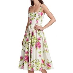 Emilia Wickstead Mona Rose Fit & Flare Size UK 8 / US 4